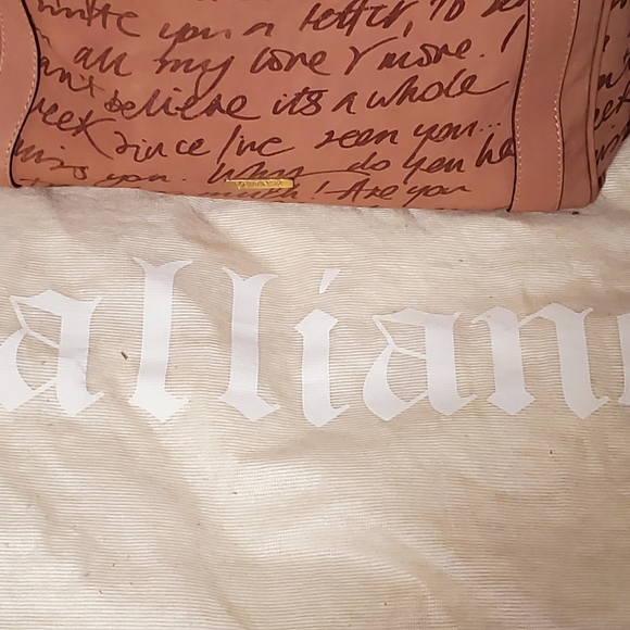 ARCHIVE!GALLIANO RARE LOVE LETTER PRINT BAG Y2K FULL SET AUTHENTICATION - Picture 3 of 12